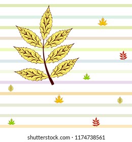 leaves of trees deciduous autumn vector background