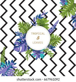 Leaves Tropical Vector Design Summer