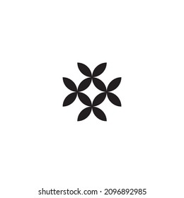 
Leaves, unique simple symbol logo vector