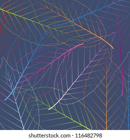 Leaves vector abstract background