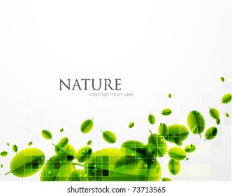 Leaves vector abstract background. Nature design