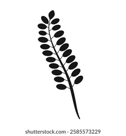 Leaves Vector Art Design, Black Color Vector Art