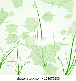 Leaves vector background, colorful environment leaf illustration eps10