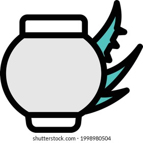 icono de línea de color de vector