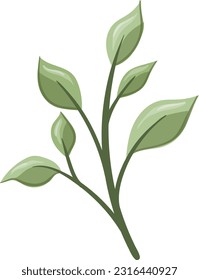 hojas, vector, diseño, ilustración, gráfico