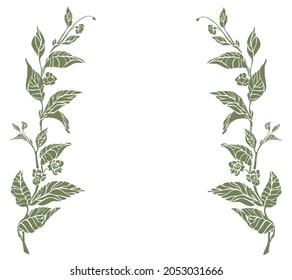 Leaves Vector for frame or wallpaper