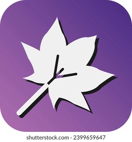 Leaves Vector Glyph Gradient Background Icon For Personal And Commercial Use.
