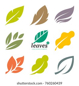 Leaves Vector Icon Set