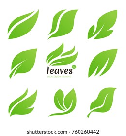 Leaves Vector Icon Set