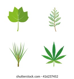 Leaves vector icons