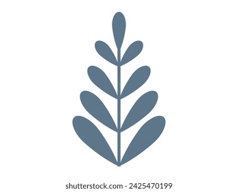 Leaves vector illustration. Leaves grow and intertwine, creating lush tapestry in heart garden The leaves metaphor poetically describes delicate ballet natures dance Blooms and blossoms are artistic