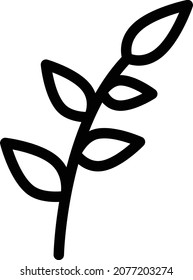 leaves Vector illustration on a transparent background. Premium quality symbols. Stroke vector icon for concept and graphic design.