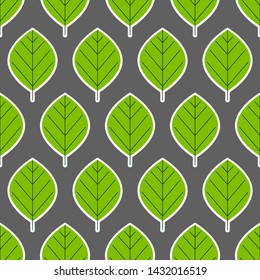 Leaves vector illustration pattern background. Pattern leaf, leaves, floral pattern simple ornament of textile, fabric, paper, wrapping. Vector EPS 10