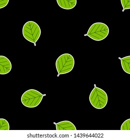 Leaves vector illustration pattern. Pattern leaf, leaves, floral pattern simple ornament of textile, fabric, paper, wrapping. Vector EPS 10