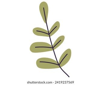 Leaves vector illustration. In realm botany, leaves and foliage embody very essence life Growing garden instills deep appreciation for intricate world leaves Leaves grow and intertwine, creating