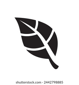 Leaves vector isolated from the background.