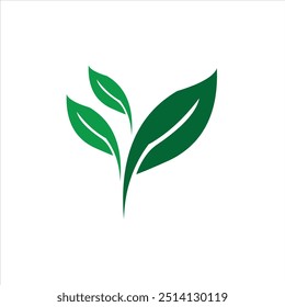 Blätter Vektor Logo Design grün