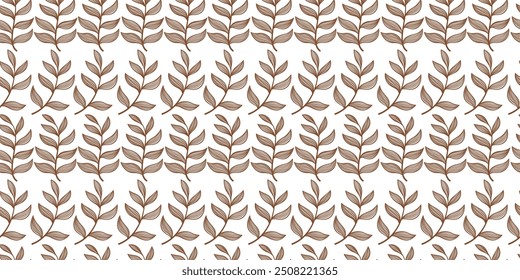 leaves vector pattern background. aesthetic leaf seamless pattern. leaves pattern background. seamless patterns with leaves. leaf pattern background.