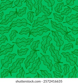 leaves vector pattern background. Green leaf seamless pattern. leaves pattern background. seamless patterns with green leaves.