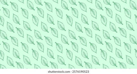 leaves vector pattern background. Green leaf seamless pattern. leaves pattern background. seamless patterns with green leaves.