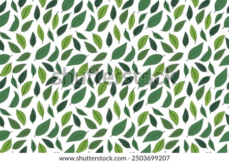 leaves vector pattern background. Green leaf seamless pattern. leaves pattern background. seamless patterns with green leaves.