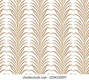 Blätter Vektornahtlose abstrakte handgezeichnete tropische beige Blätter Schöne tropische isolierte Blätter. Tapete, Papier,