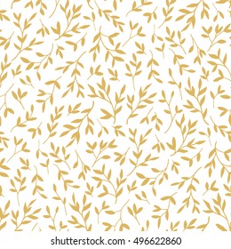Leaves - vector seamless pattern background