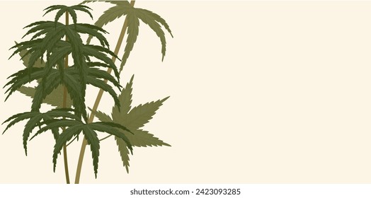 leaves. Vector stock illustration. isolated on a white background.
