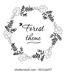 Leaves wreath
