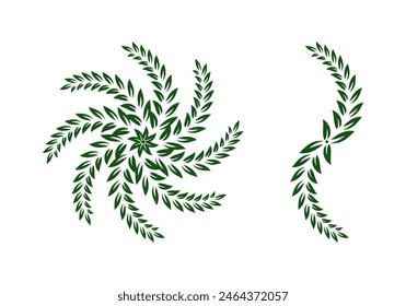 Leaves Wreath Design Illustration vector eps format , suitable for your design needs, logo, illustration, animation, etc.