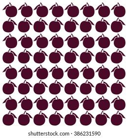 Leaves,fruits and Flowers seamless pattern