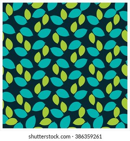 Leaves,fruits and Flowers seamless pattern