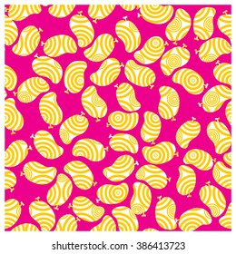 Leaves,fruits and Flowers seamless pattern