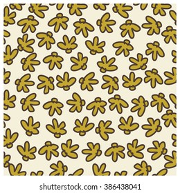 Leaves,fruits and Flowers seamless pattern