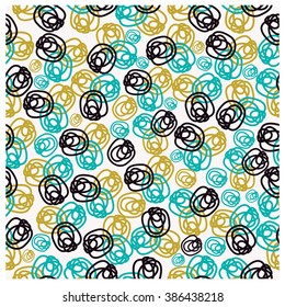 Leaves,fruits and Flowers seamless pattern