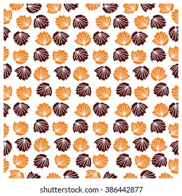 Leaves,fruits and Flowers seamless pattern