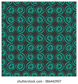 Leaves,fruits and Flowers seamless pattern