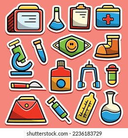 leb equipment doodle cartoon illustration design