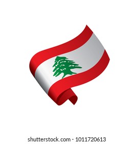 Lebanese flag, vector illustration