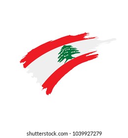 Lebanese flag, vector illustration