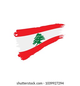 Lebanese flag, vector illustration