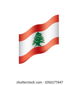 Lebanon Flag Vector Waving Icon Illustration Stock Vector (Royalty Free ...