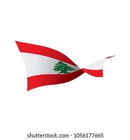 Lebanese flag, vector illustration