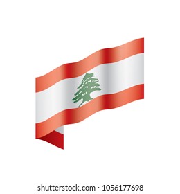 Lebanese flag, vector illustration