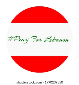 Lebanon, Lebanon is Bleeding, pray for lebanon and pray for beirut vector illustration.