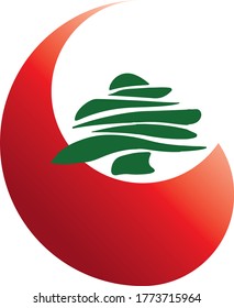 Lebanon Flag Artistic - Middle east