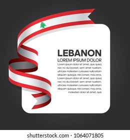 Lebanon flag background