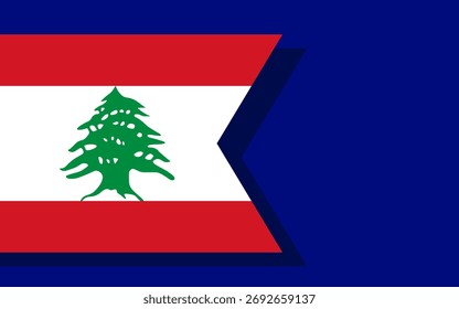 Lebanon flag banner vector
Vector banner with flag