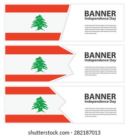  Lebanon Flag banners collection independence day
