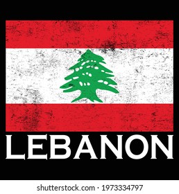 Lebanon Flag T-Shirt Vector Design, Tank Top,  Hoodie,  Lebanon Shirt,  Lebanese Gift,  Lebanon Flag T-Shirt,  Lebanese Pride Shirt, Gift For Lebanese